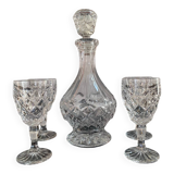 Bohemian crystal liqueur service