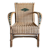 Wicker armchair