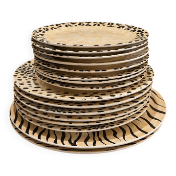 Service d'assiettes Pagnossin Treviso -Collection "Safari"