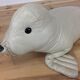 Omersa seal, white leather foot rest