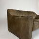 Vintage DS-44 de Sede leather sofa couch buffalo leather 70s