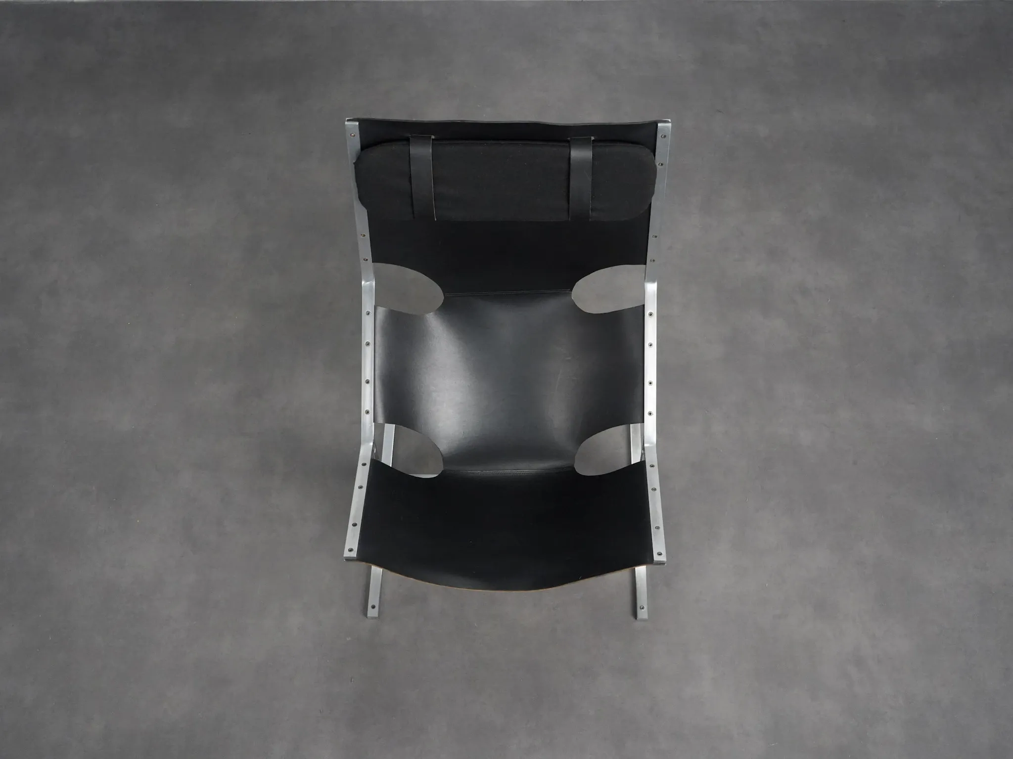 Rare leather lounge chair by Pierre Thielen for Metz & Co., Netherlands, 1960s