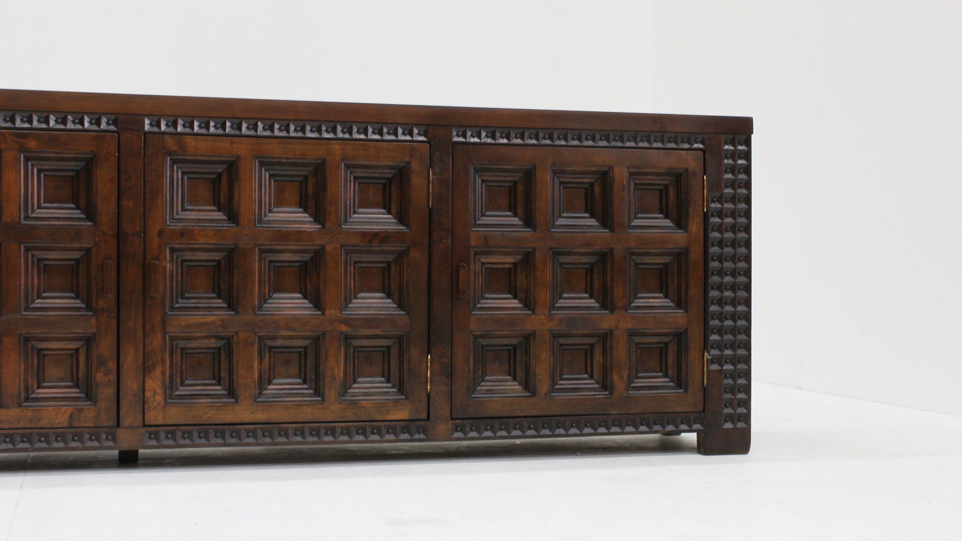 Spanish brutalist sideboard solid wood