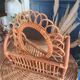 Vintage magazine holder in rattan