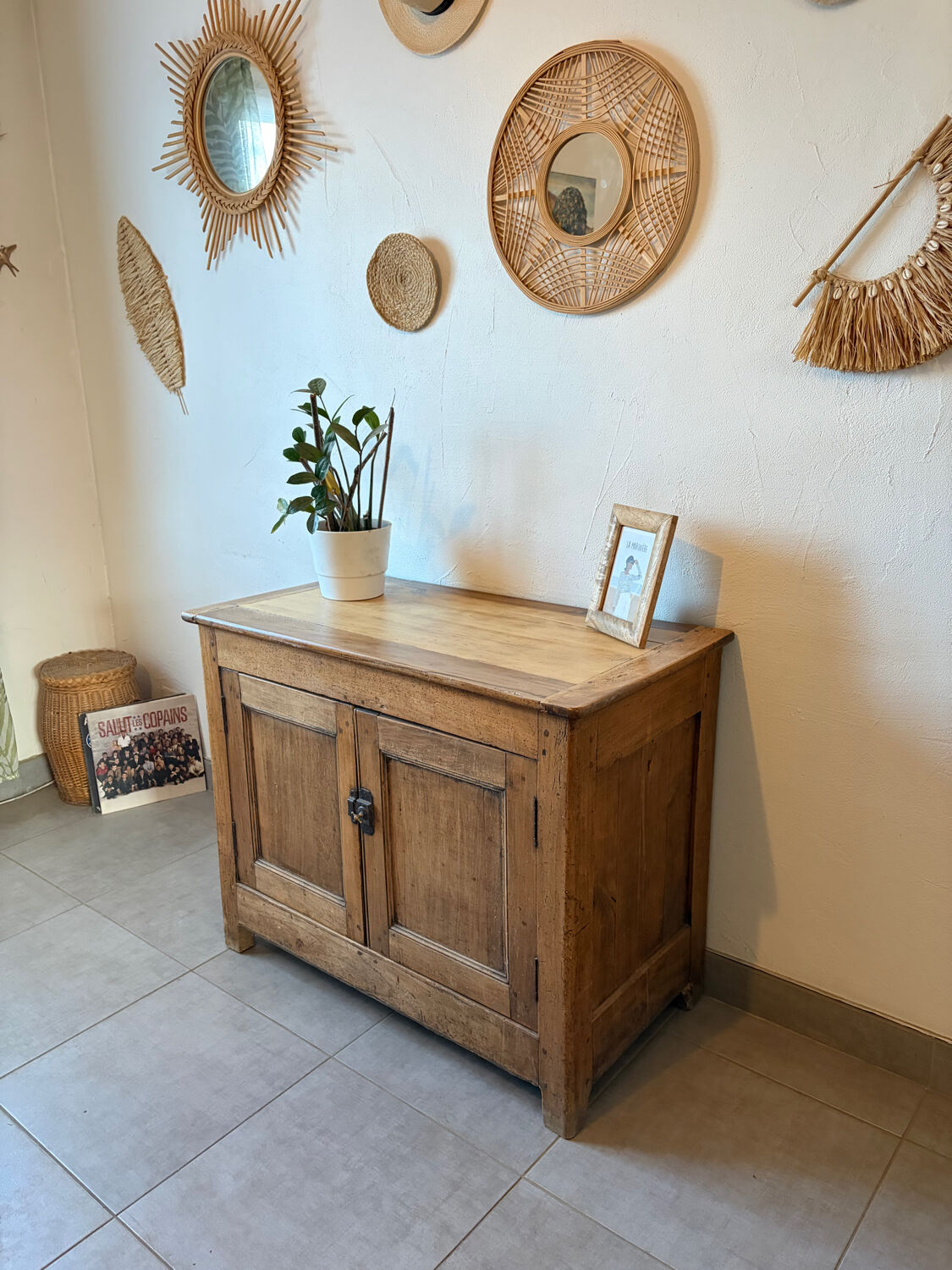 Vintage Parisian buffet in solid oak