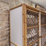 Rattan wardrobe