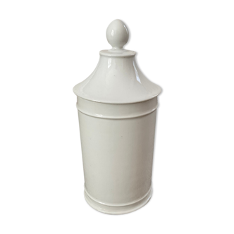 Pharmacy pot, white porcelain 19 eme