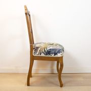 Walnut Alfonsin Era Upholstered Chair, Spain, Circa 1880