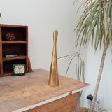 Vintage soliflore vase in solid gilded brass