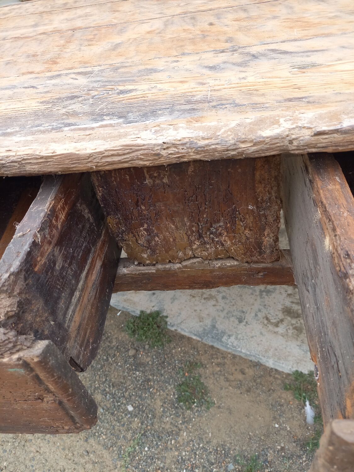 Very old office table