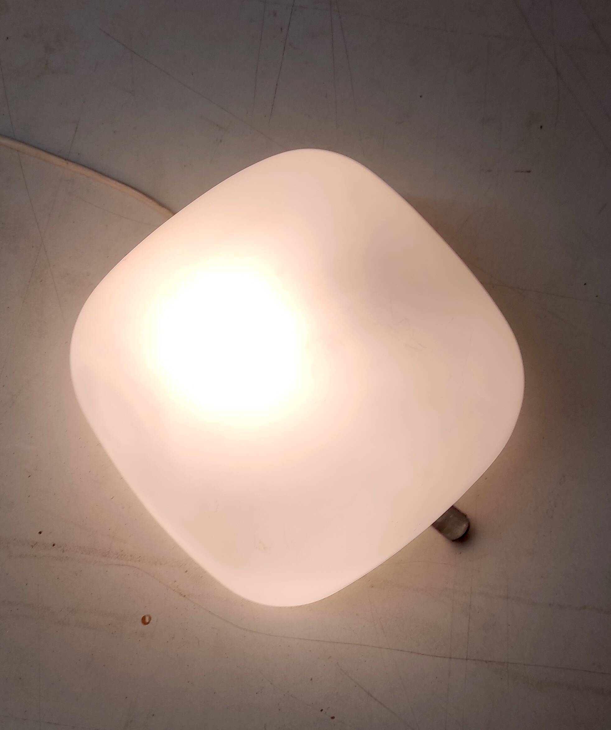 Opaline glass ceiling or wall light - mid-20th century