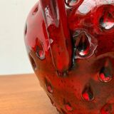 Strawberry pottery vase by Fratelli Fanciullacci for Bitossi, 1960s.