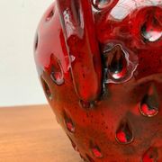 Strawberry pottery vase by Fratelli Fanciullacci for Bitossi, 1960s.