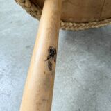 Paire de tabourets et table basse