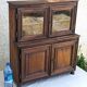 Vintage Children's Sideboard, Oak, 4 doors, 2 glazed