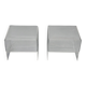 Set of 2 Acrylic Bedside Tables, 1970s