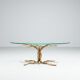 Salvino Marsura tree shaped brutalist coffee table Italy 1970