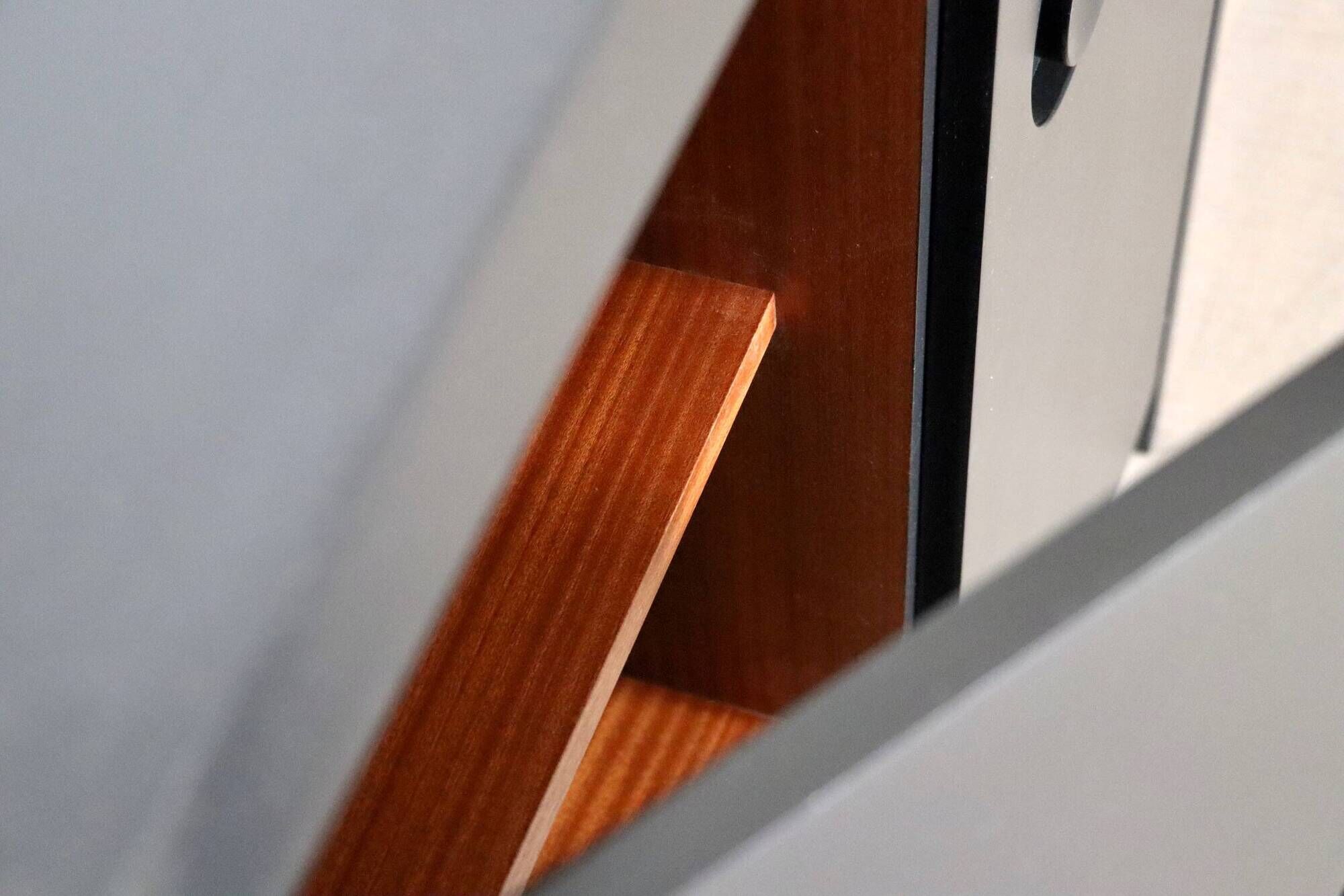 Midcentury Modern Brutalist Highboard Bar Cabinet In Black Lacquered Wood And Chrome, Belgium 1970s