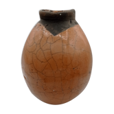 Vase en raku signé