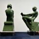 Art Deco Sculptural Bookends by Max Le Verrier, Paris, France, 1925, Set of 2