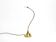 1980s brass halogen table lamp by Florian Schulz model Esa with gooseneck