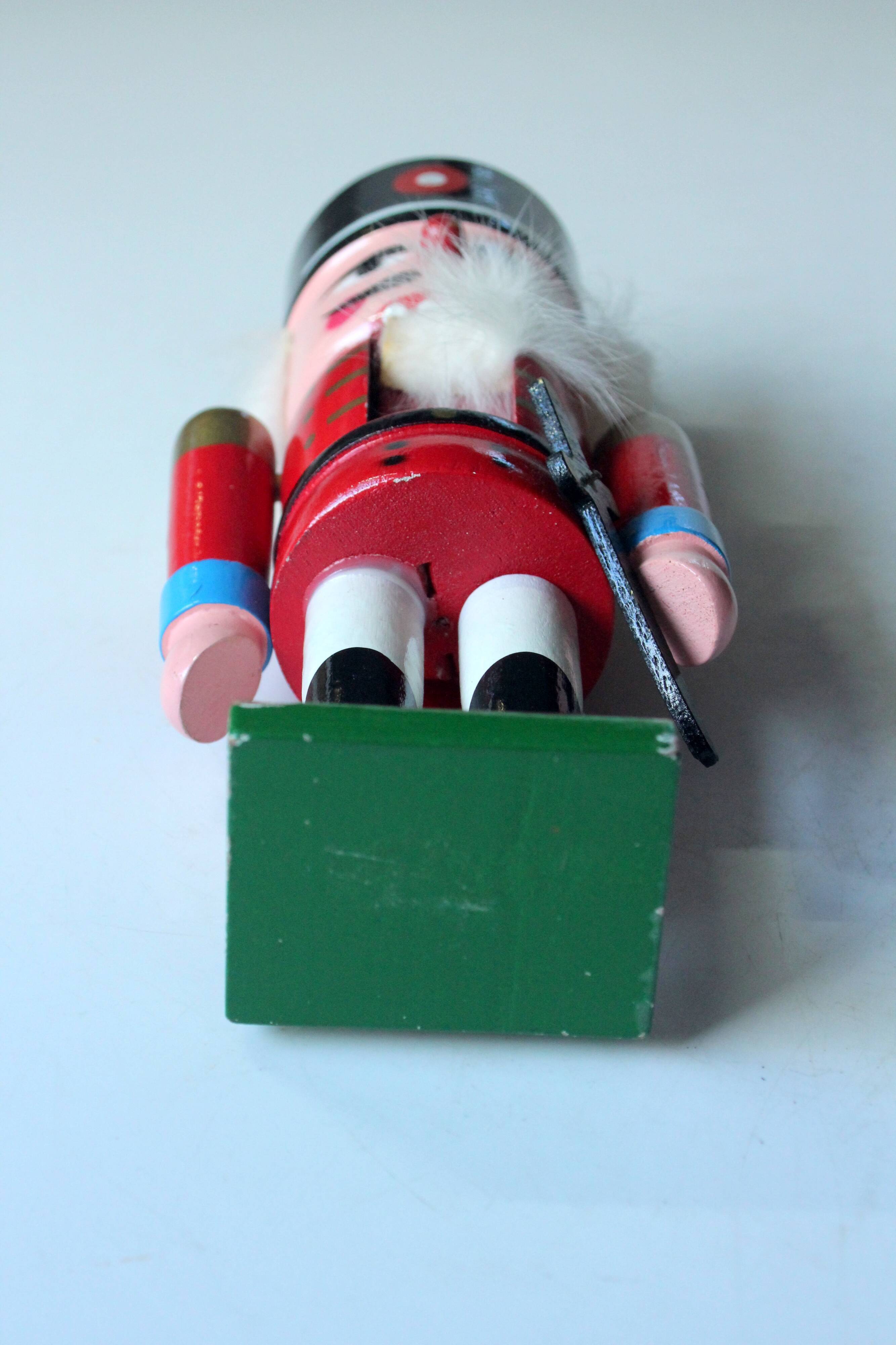 Wooden handmade nutcracker, vintage from the 1970s