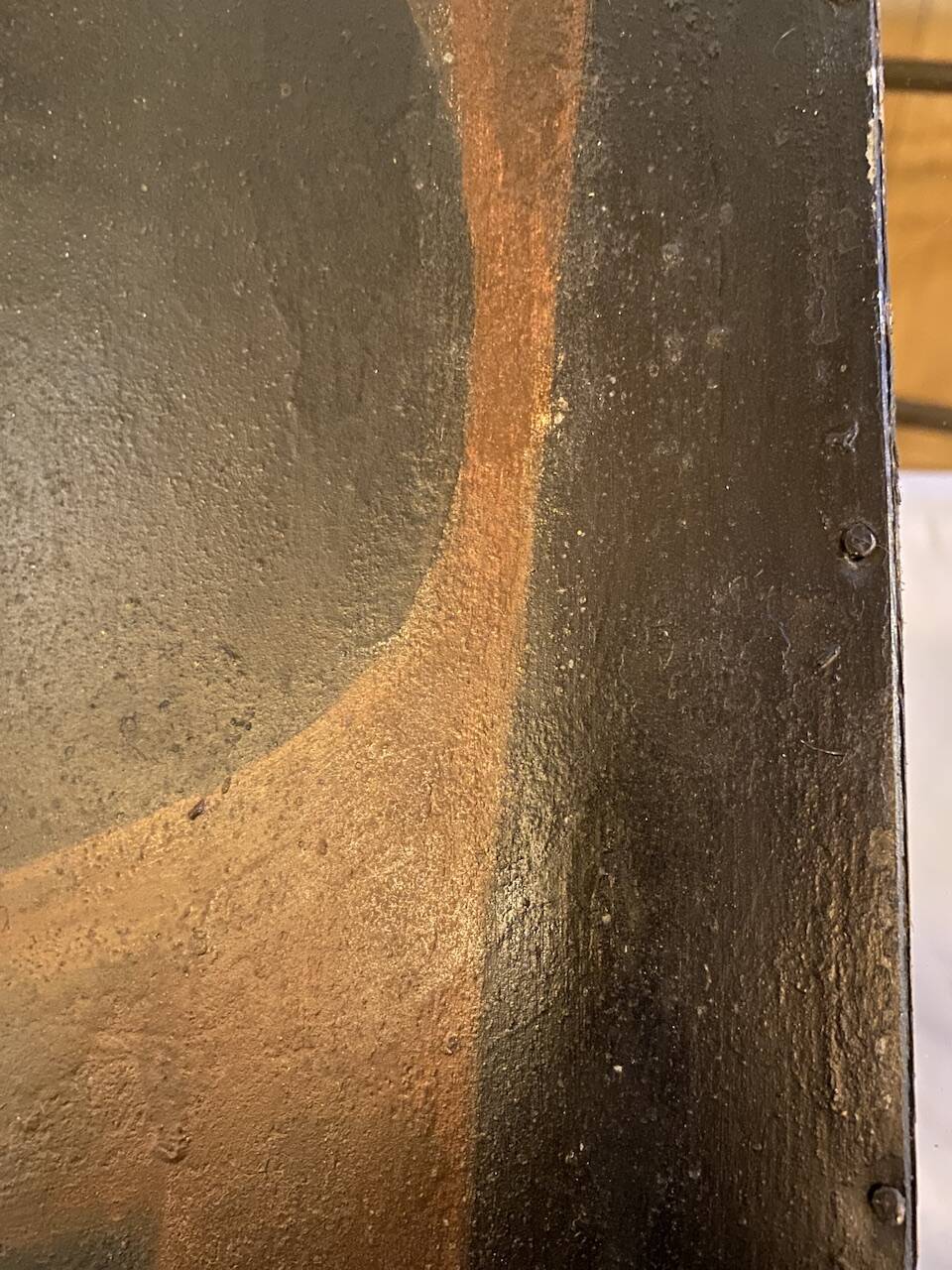 Old painting, portrait of Louis Vallez (1807-1857), 19th century