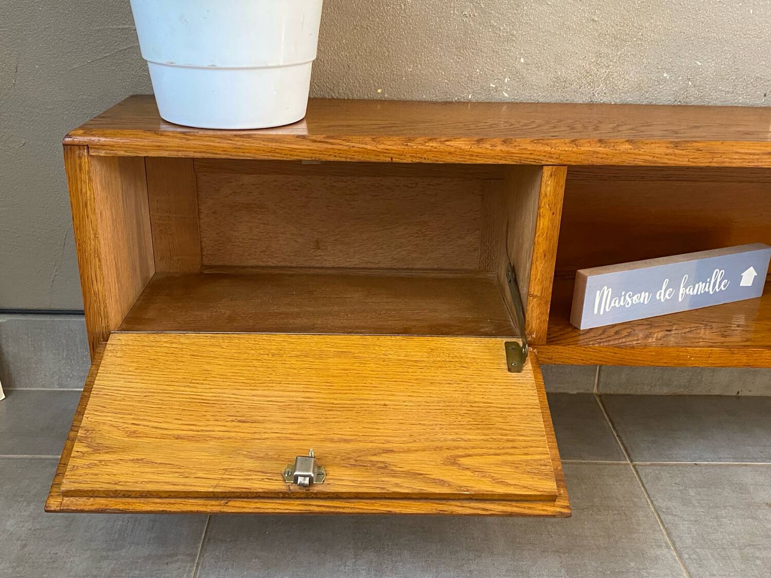 Enfilade vintage en chêne massif ( peu profonde )