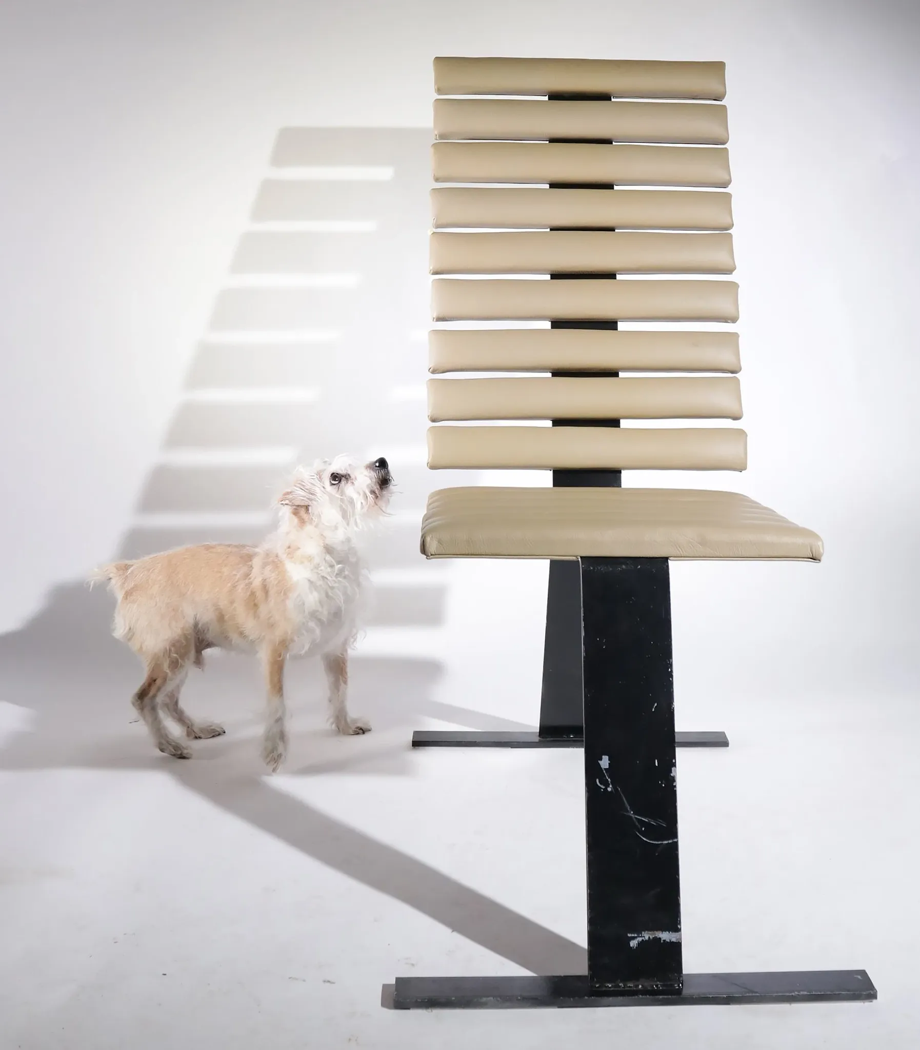 Mid-century design rib chair, 1980s