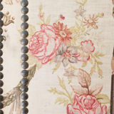 Louis XVI style screen printed canvas