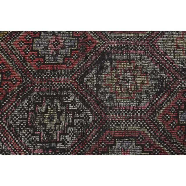 Vintage Turkish Oushak Handmade Wool Cotton Red Area Rug 170x272