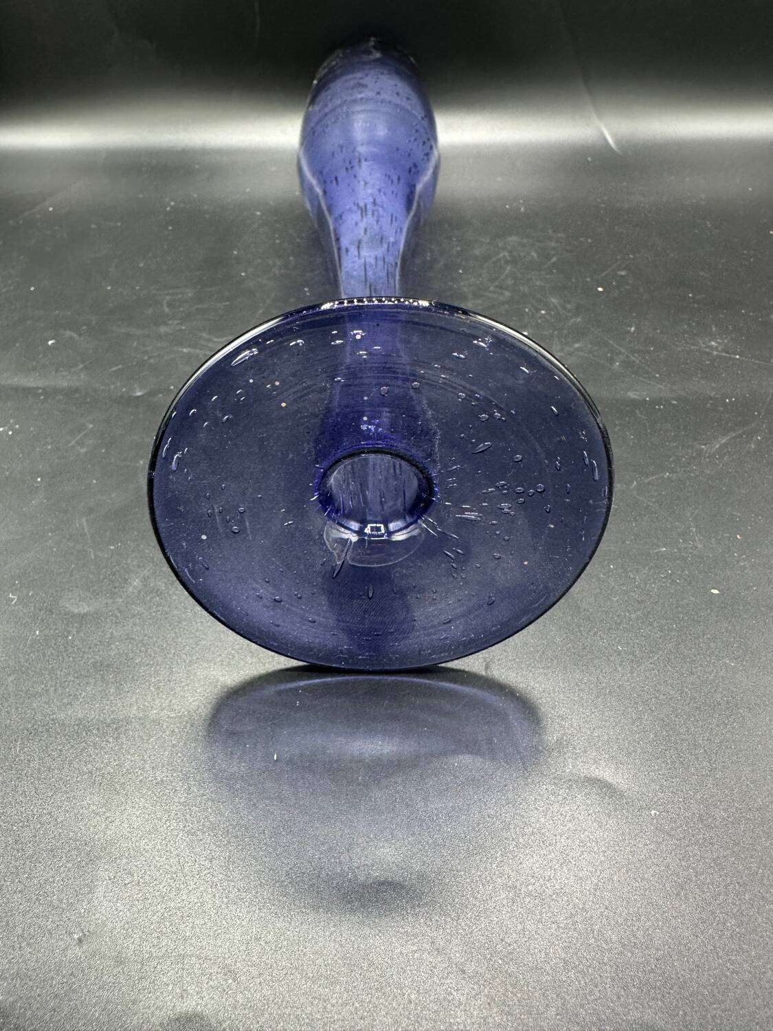 Bubble glass vase
