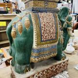 Elephant plant holder in ancient ceramic