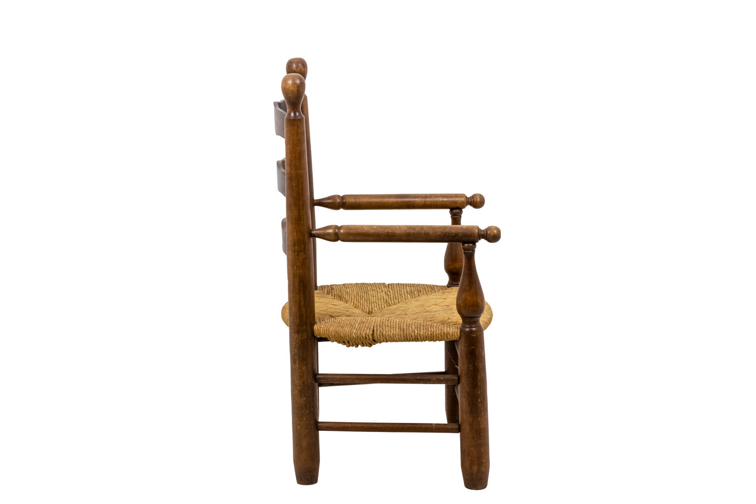 Pair of mulched armchairs made of natural beech, 1950s