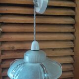 Original art deco suspension globe in molded glass dp 102238