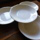 4 vintage hollow plates from Gien's earthenware factory