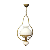 Old opaline vintage lamp chandelier