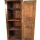 Stained solid wood cap, old walnut door
