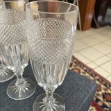 Service de verres à pied en cristal