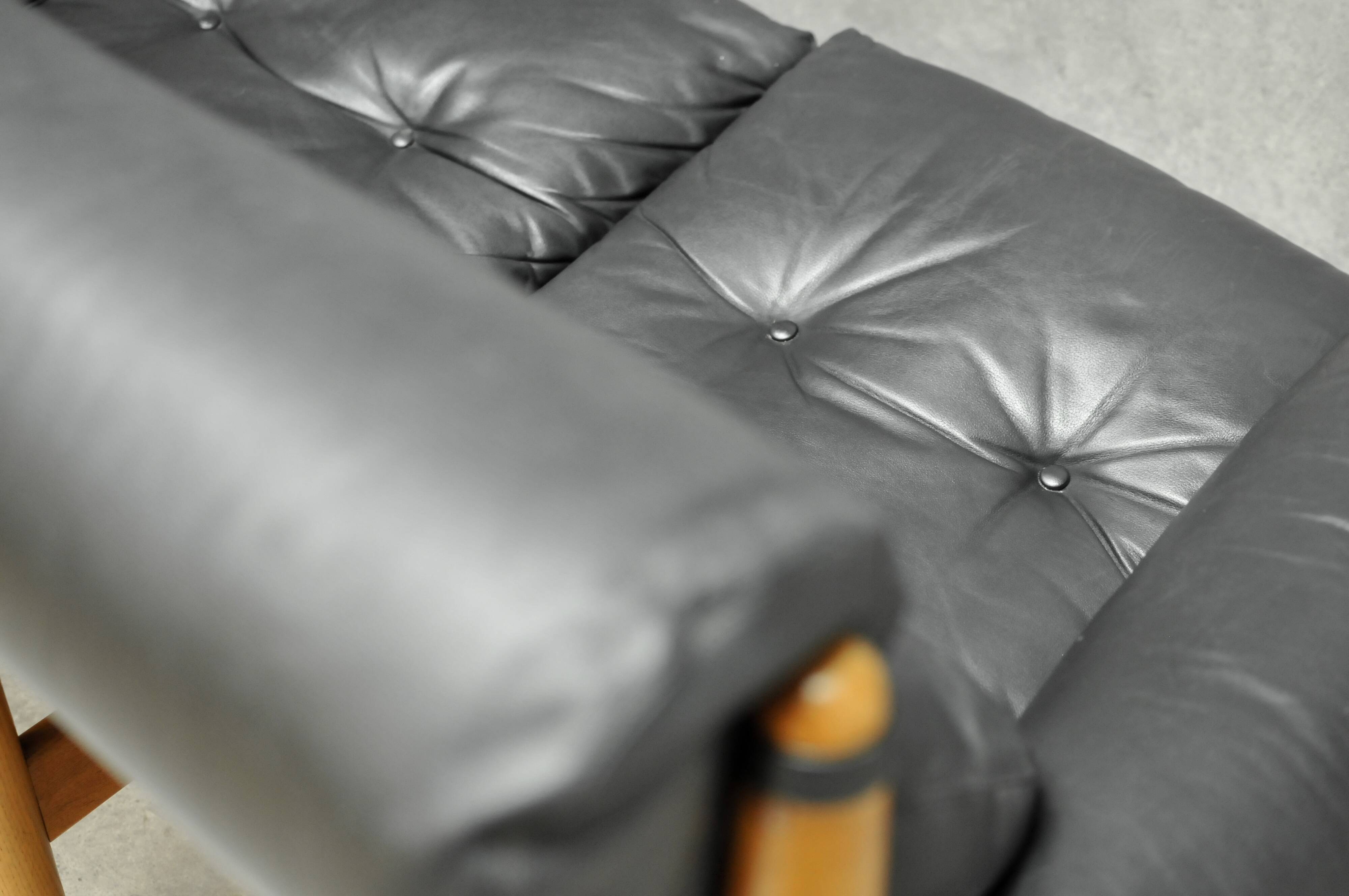 Leather vintage 3 seater sofa