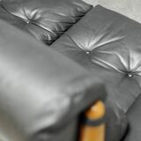 Leather vintage 3 seater sofa