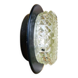 Glass flush mount ceiling or wall lamp