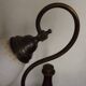 Lampe en bois et verre opalin