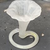 Corolla vase in antique frosted glass
