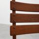 1960s Belgian Mid-Century Chair in Oak and Wicker, Brutalist Style