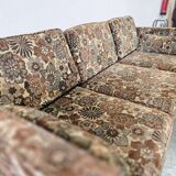 Vintage three-seater folding sofa bed