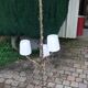 Golden floor lamp