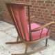 Powder pink baumann rocking chair