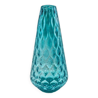 Vase en verre de Murano soufflé à la main, Italie années 1960