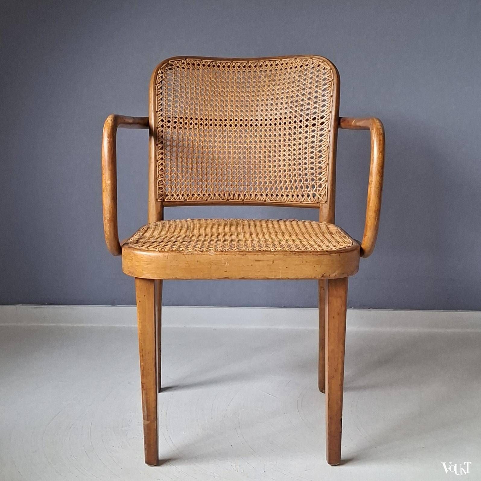 Prague or A 811 F chair, Josef Hoffmann for Thonet, 1950s
